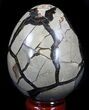 Septarian Dragon Egg Geode - Crystal Filled #37371-2